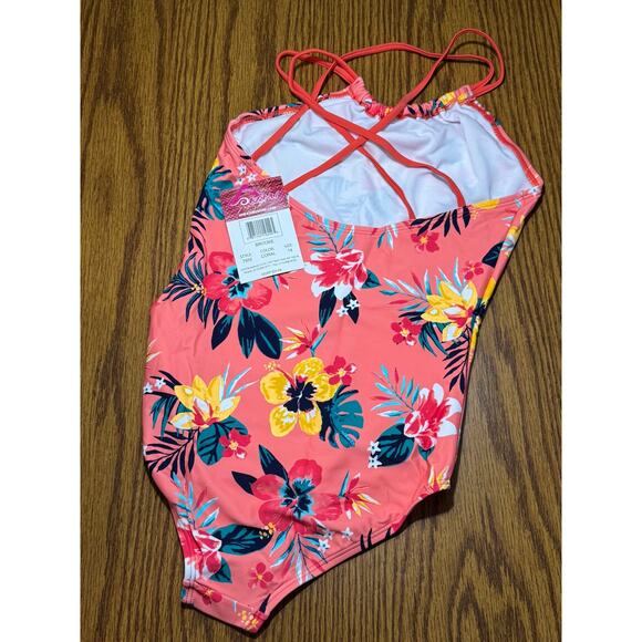 KANU SURF Kid's Janie & Brooke One Piece Swim Suits sz 14 Summer Beach Vacation - Picture 4 of 4